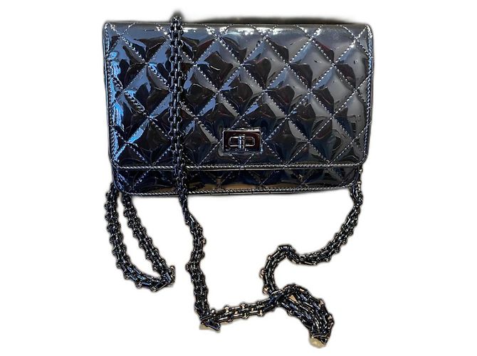 Wallet On Chain Chanel WOC Negro Charol