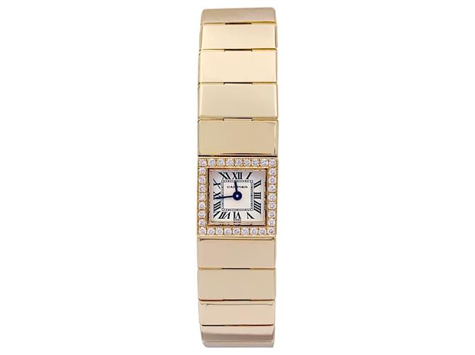Orologio Cartier, "Serbatoio di lingotti", giallo oro, Diamants. Diamante  ref.924326