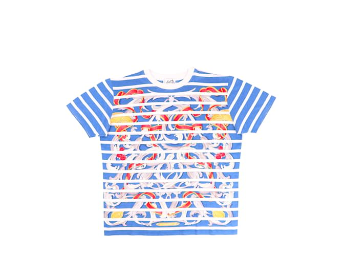 T-shirts HERMÈS.International M Coton Bleu  ref.924328