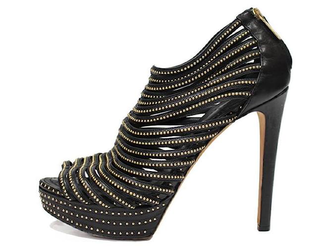 Dior Sandals Black Leather  ref.924369