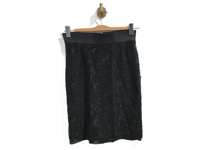 DOLCE & GABBANA Saias T.Internacional S Algodão Preto