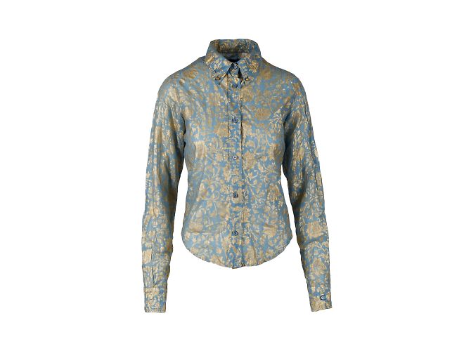 Camicia Just Cavalli in cotone serigrafato Multicolore