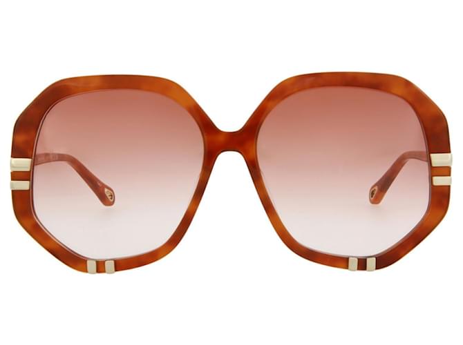 Chloé round frame acetate sunglasses fashion