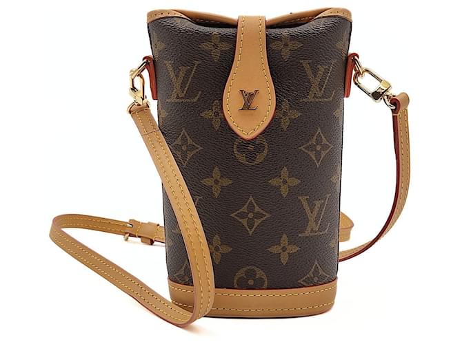 Louis Vuitton - New Kit Brown Monogram Pochette Shoulder Bag w/ Removable Strap