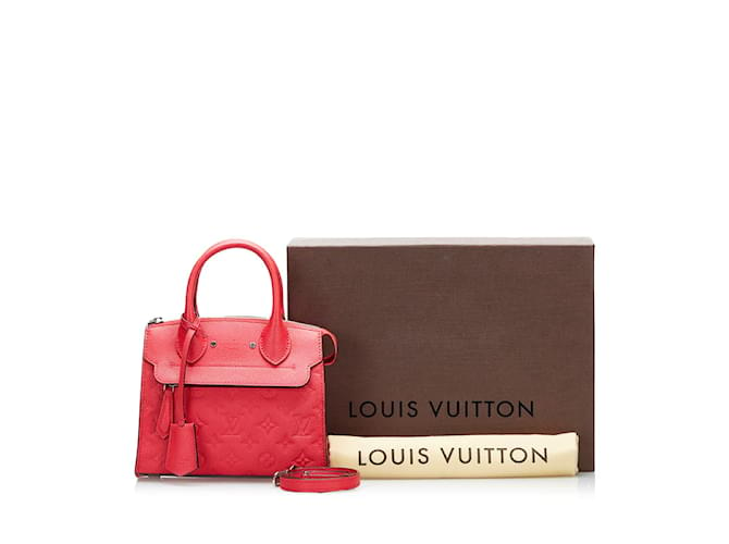 Louis Vuitton Monogram Mini Empreinte Pont Neuf  M41747 Red Leather  ref.924928