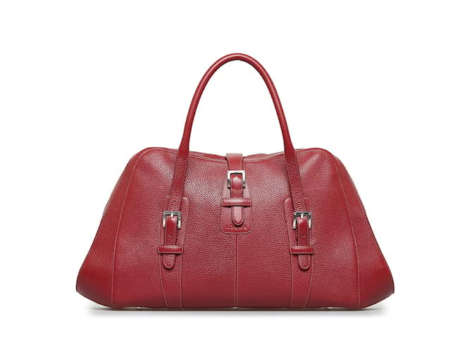 Loewe Leather Senda Handbag Leather Handbag in Good condition Red  ref.924954