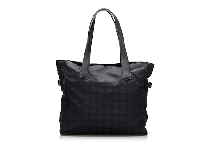 Chanel New Travel Line Tote Bag Black Cloth ref.925037 - Joli Closet