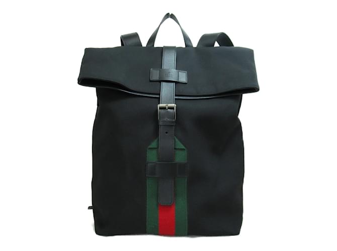 Gucci Techno Canvas Black And Multi Nylon Backpack 619748-1060