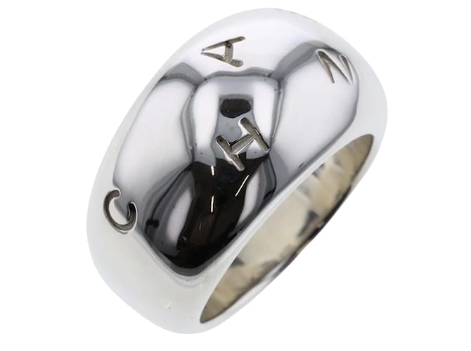 Chanel Domed Logo Ring Silvery Silver Metal ref.925047 - Joli Closet