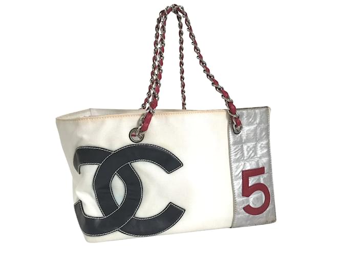 Chanel Large Travel Linen Tote Bag
