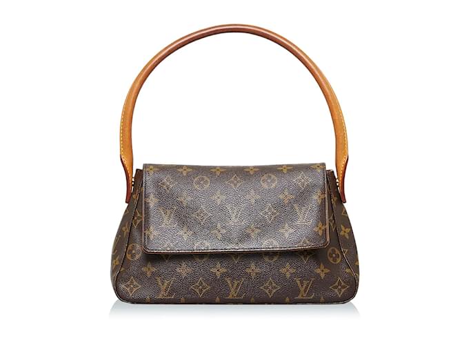 Louis-Vuitton-Monogram-Mini-Looping-Shoulder-Bag-Hand-Bag-M51147