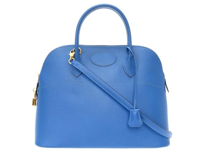 Hermès Hermes Bolide Cuir Bleu  ref.925455