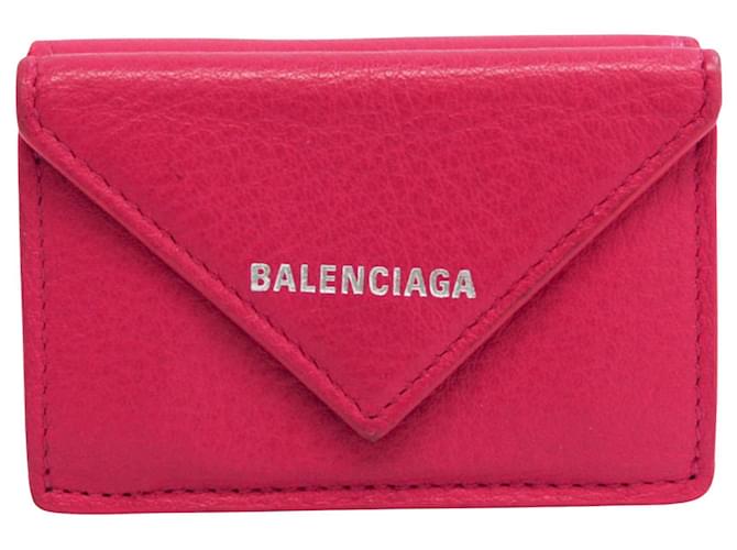 Everyday Balenciaga Papier Rosa Couro  ref.925561