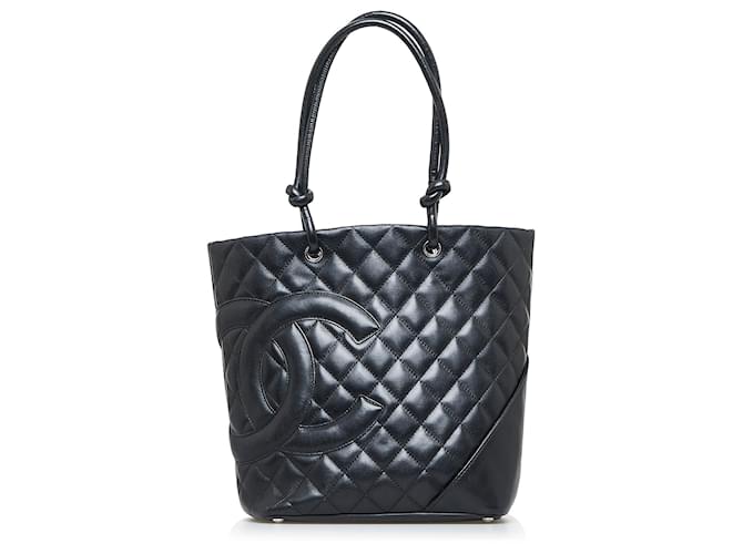 Chanel Black Cambon Ligne Tote Leather ref.925744 - Joli Closet