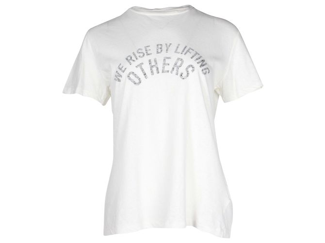Camiseta Christian Dior conditionment de algodón blanco