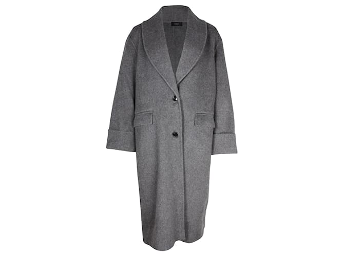 Abrigo con forro de Joseph Kara en lana gris  ref.925818