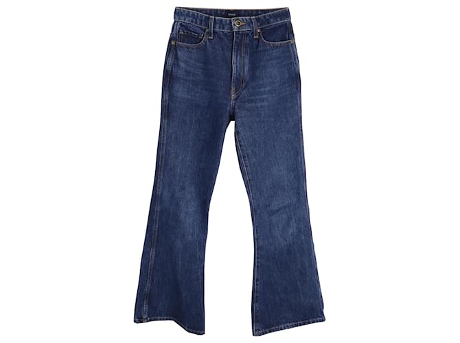Khaite Boot Cut Jeans aus blauem Baumwolldenim Baumwolle  ref.925842