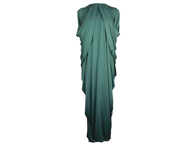 Yves Saint Laurent Green Silky Kaftan Dress  ref.925853