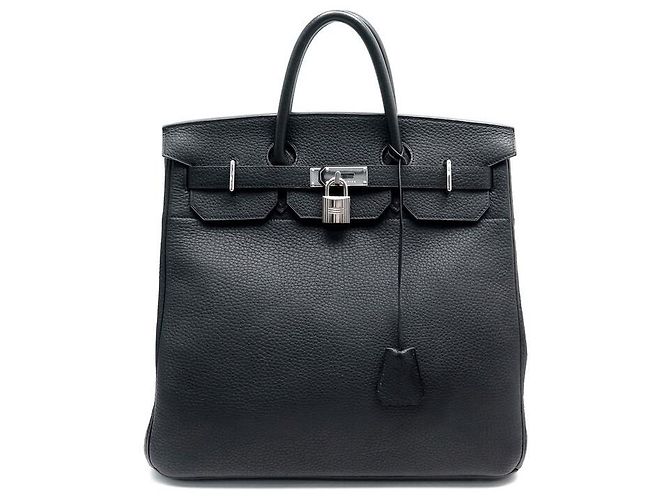 Hermès STRAP TOP 40 togo leather Black
