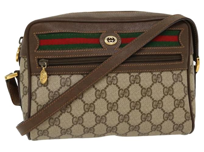 Auth GUCCI Web Sherry Line Shoulder / Crossbody 