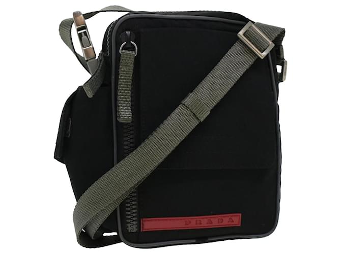 PRADA Shoulder Bag Nylon Black Auth am4341  ref.925970