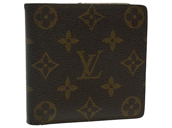 Louis Vuitton Marco Monogram Canvas Bifold Wallet Brown