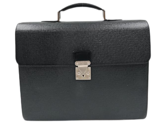 Louis Vuitton Black Silver Epi Leather Neo Robusto Briefcase