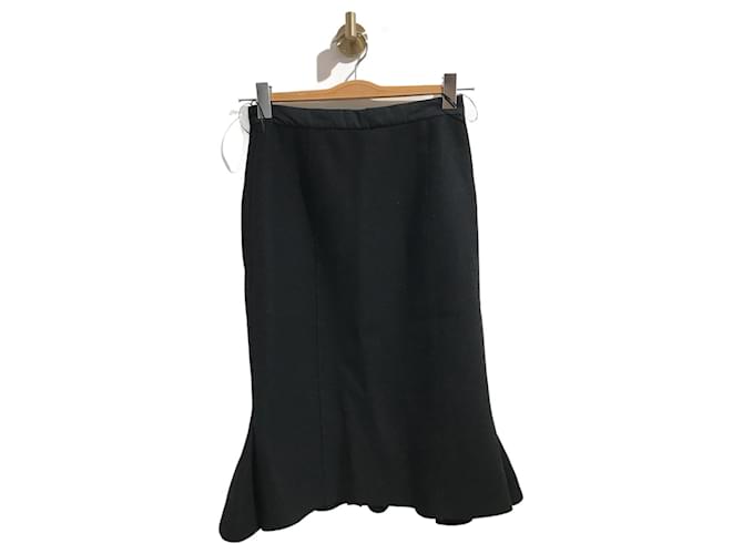 LOUIS VUITTON  Skirts T.International M Wool Black  ref.926474
