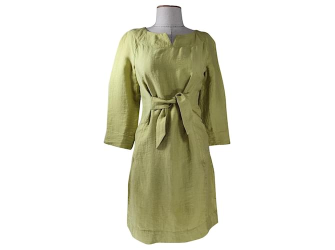 Bitte Kai Rand Dresses Green Linen  ref.926509