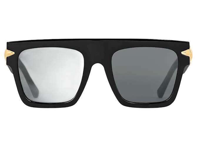 LOUIS VUITTON Gafas de sol cuadradas LV Malletage AGOTADO Negro Metal  ref.926526