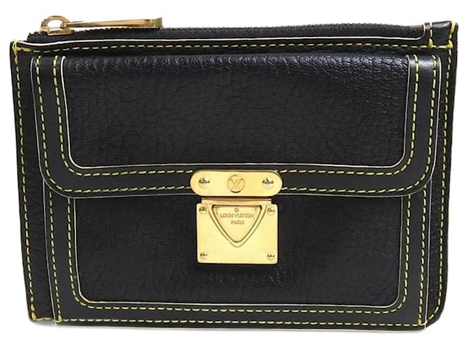 Louis Vuitton Suhali Black Exotic Leathers Wallet (Pre-Owned)