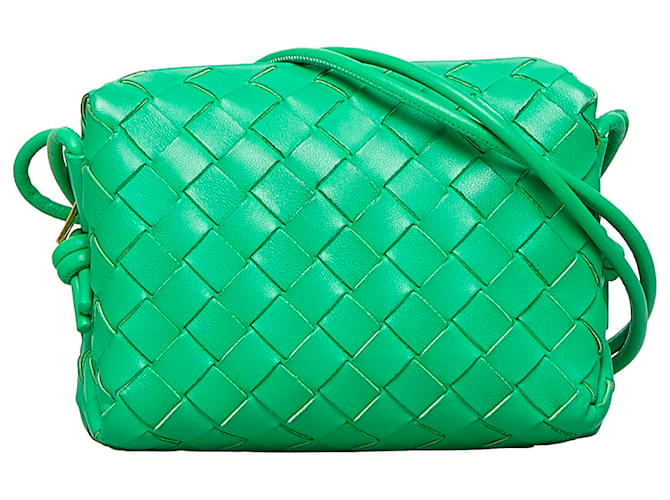 Bottega Veneta Green Mini Intrecciato Loop Leather ref.927131 - Joli Closet
