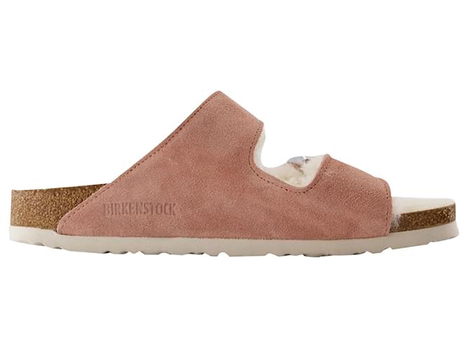 Arizona Shearling Sandalen – Birkenstock – Wolle – Pink Clay  ref.927297