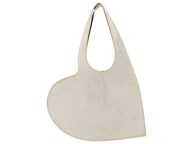Mini Heart Tote Bag - Coperni - Cotton - Beige  ref.927475
