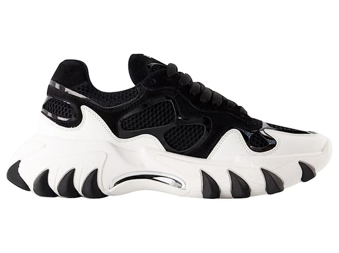 B-East Sneakers - Balmain - Leather - Black/ WHITE  ref.927498
