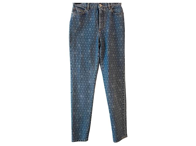 Chanel jeans Coton Bleu  ref.927572