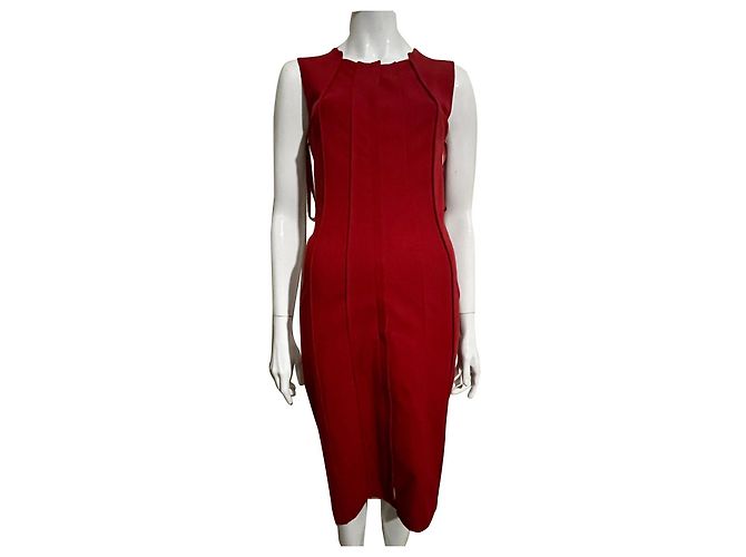 Diane Von Furstenberg DvF Alexandria-Kleid in Red Spice Rot
