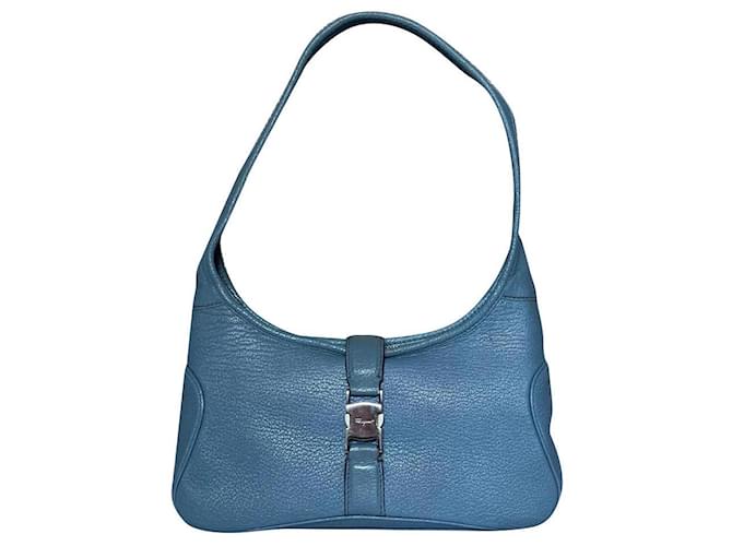 Salvatore Ferragamo Handbags Light blue Leather  ref.927879