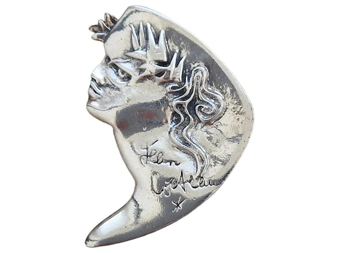 Autre Marque Magnificent Jean Cocteau brooch - Atelier Madeline - Mint condition - Rare Silvery  ref.927887
