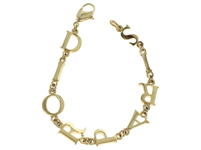 Christian Dior Bracelet Gold Auth am4355 Golden Metal  ref.927931