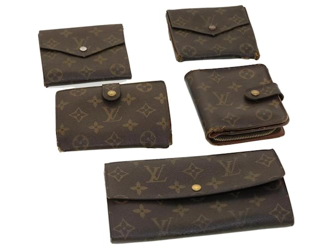 LOUIS VUITTON Monogram Wallet 5Set LV Auth bs5364 Cloth  ref.927974