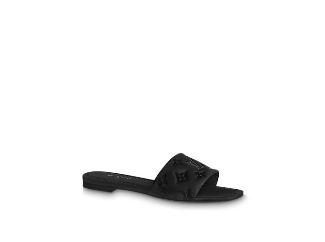 LOUIS VUITTON  Mules & clogs T.EU 38 Leather Black