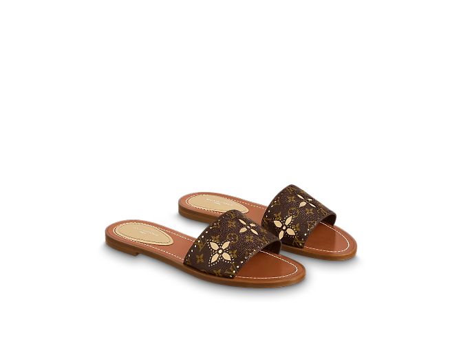 LOUIS VUITTON  Mules & clogs T.EU 39 Leather Brown