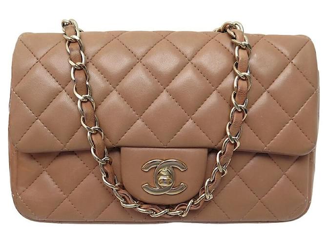 CHANEL SMALL CLASSIC TIMELESS PINK LEATHER BANDOULIERE HAND BAG