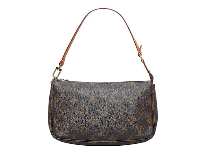 Pochette accessoire cloth mini bag Louis Vuitton Brown in Cloth