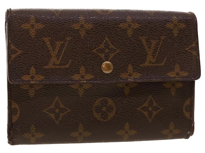 Louis Vuitton Trifold Long Wallet Monogram Porte Tresor