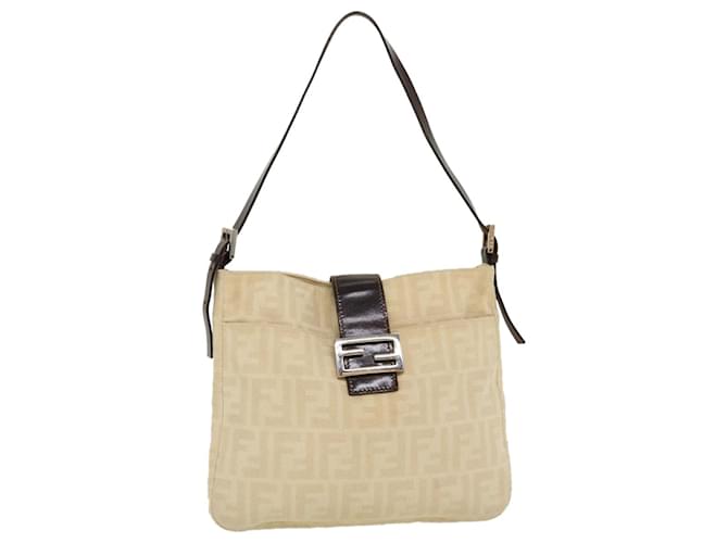 Vintage Fendi Mamma Baguette - Beige/Brown Zucca Canvas