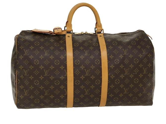 Louis Vuitton Monogram Keepall 55 Boston Bag