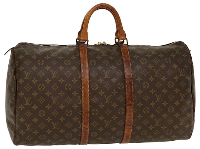 Louis Vuitton Vintage Monogram Canvas Keepall 55 Duffle Bag