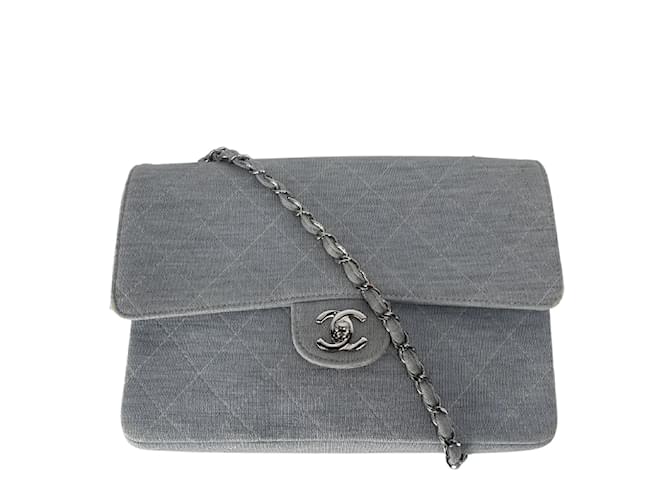 Blue Fabric Chanel Crossbody Bag Cloth ref.928382 - Joli Closet